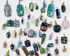 Beautiful Collection Of Dichroic Art Glass Pendants