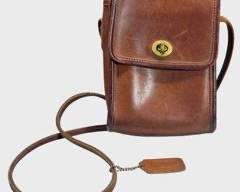 Vintage Coach Leather Satchel Handbag