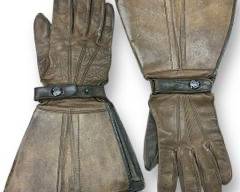 Antique HANSEN'S MILWAUKEE Leather Driving Gloves, Men's Small