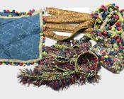 Vintage Silk Tassel and Trim and pillow cover lot