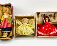 MADAME ALEXANDER, NANCY ANN DOLLS, HOLLYWOOD DOLLS, Lot of 3 Beautiful Vintage Dolls in Original Boxes