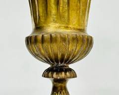 11" High Heavy Vintage Brass Urn