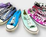Vintage Assorted Colors and Patterns Ankle Converse Shoes Lot Size 9
