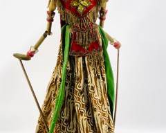 Vintage Indonesian Wayang Kulit Puppet