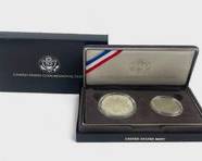 1989-S U.S. Congressional 90% Silver Dollar Coin & Half Dollar