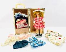 1950s Ideal Doll Shirley Temple W/ Carrying Case And Lots Of Clothing