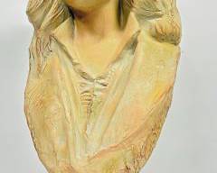 Tall 24" High Signed ALVA Studios Vintage Victorian Women Bust Statue