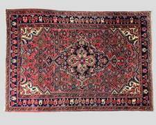 Fantastic Vintage Persian Wool Area Hand Knotted Rug