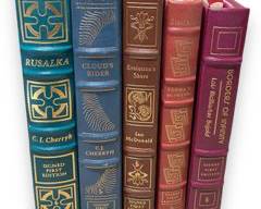EASTON PRESS Lot of x5 SIGNED FIRST EDITION COPIES Including: Rusalka, Clouds Rider, Evolutions Shore, Starfarers, Borders Of Infinity