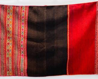 Vintage South American Woven Wool Textile