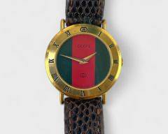 Gucci Gold Plated Sherry Line Quartz Wristwatch