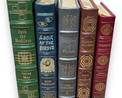 EASTON PRESS Lot of x5 SIGNED FIRST EDITION COPIES Including: Jack The Bodiless, Look At The Birdie, Daughter Of Elysium, Climbing Olympus, Starborne