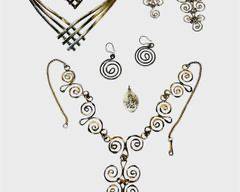 Silver toned Earrings Necklaces and Bracelet Cuff Lot