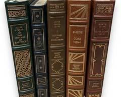 EASTON PRESS Lot of x5 SIGNED FIRST EDITION COPIES Including: The Witches Of Eastwick, The Fifth Son, Mysteries Of Winterthurn, Gore Vidal, Marya A Life