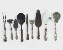 563 Grams Fine Sterling Silver Weighted Serving Pieces