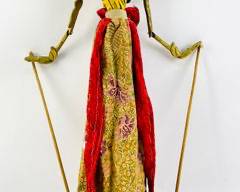 Vintage Indonesian Wayang Kulit Puppet