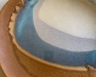 $120 signed original David Salk 15” pottery . Available for in person purchase Friday and Saturday