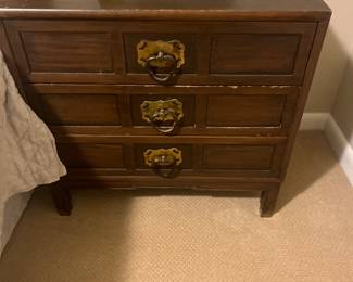 $80. Occasional table or nightstand as found. 26.25"w x 16"d x 25"h. Available for online purchase Wednesday as per instructions in the sale details.