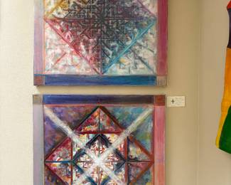 Karen Guzak Art for sale during in person sale hours Friday and Saturday.