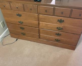 $220 Vintage Ethan Allen dresser. 48”w X 18.5”d X 30”h. Available for online purchase
