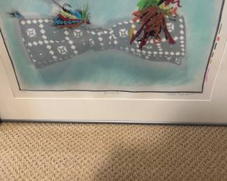 close up of the signature.