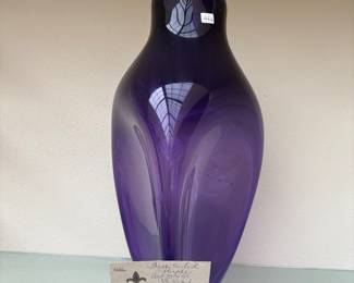 Glass Art for sale during in person sale hours Friday and Saturday.