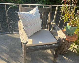 Photo of the matching armchair. For sale during in person sale hours Friday and Saturday.