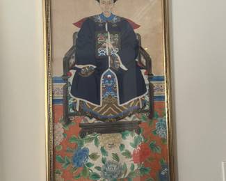 $430. Antique scroll framed beautifully. 19.5"w x 36.75"h. Available for online purchase Wednesday as per instructions in the sale details.