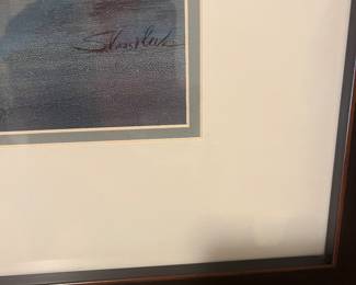 close up of the signature