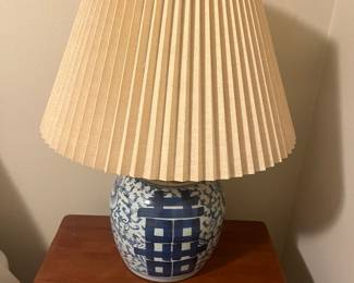 $120. Blue and white asian ceramic base lamp. 20.25"h.
Available for online purchase Wednesday as per instructions in the sale details.