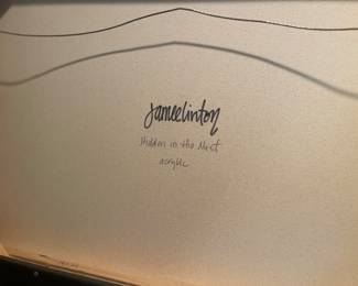 signature and title on the back