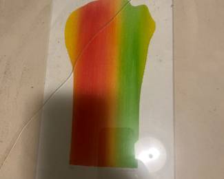 Signed and numbered print. as found - glass is cracked