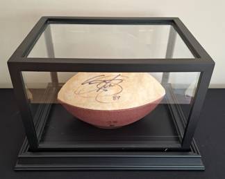 Signed Steve Smith Panthers NFL Ball