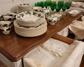 Wedgewood Ivy Dishes - Vintage Linens