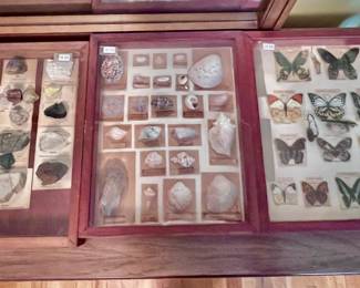 Three different shadow boxes.