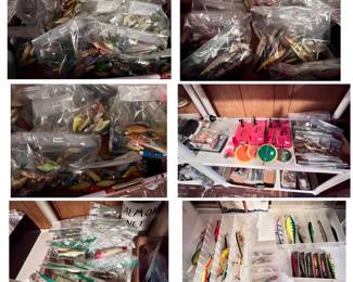 Lures in bags of 20, lures bagged individually and lures in containers.