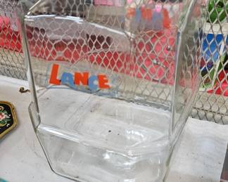 LANCE GLASS CANISTER JAR WITH LID