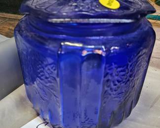 COBALT BLUE COOKIE JAR