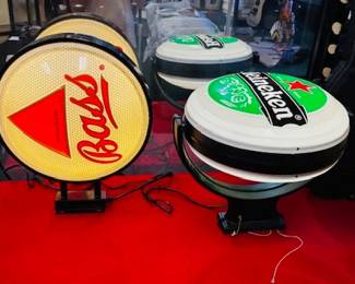 Heineken beer memorabilia beer lights signs barware 