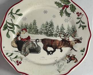 Retail $25. Our Price: $10. Better Homes and Gardens Limited Edition Sleigh Salad Plates. Featuring festive holiday designs with a Christmas tree and Santa’s sleigh, these microwave and dishwasher-safe plates add charm to any holiday table setting.