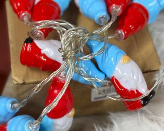 Retail $15. Our Price: $5. Festive Gnome String Lights. Charming gnome-shaped lights perfect for adding a whimsical touch to your holiday decor. New