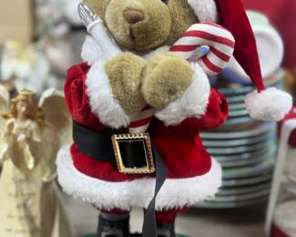 Retail $25. Our Price: $8. Santa Bear Figurine. This adorable dancing bear dressed as Santa is perfect for adding holiday cheer to your decor.