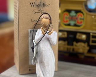 Retail $24. Our Price: $12. **Willow Tree 'Lots of Love' Figurine by Susan Lordi.** A heartfelt sculpture symbolizing love and affection, perfect for any collection. New and Includes box.