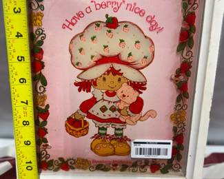 Our Price: $65. Strawberry Shortcake Framed Art (11” x 9”). Vintage 1980s Strawberry Shortcake print with charming characters, perfect for nostalgic decor.
