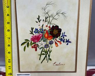 Retail $30. Our Price: $12. Eustoma Floral Framed Art (12” x 13”). Beautifully detailed floral illustration, framed for a sophisticated and colorful display.