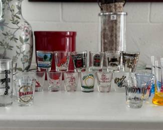 Our Price: $2 each. 25+ Souvenir Shot Glasses.