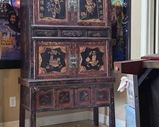 antique 19th c. Chinese cabinet