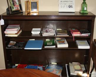 antique open bookcase