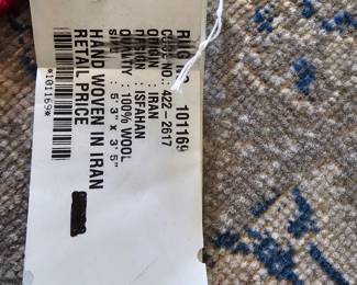 Persian Isfahan rug - 3'x5