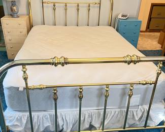 brass bed